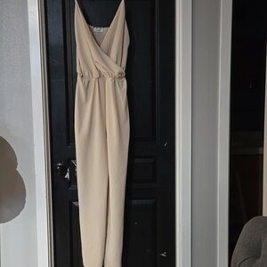NWOT C Brand Tan Jumpsuit Size 1X